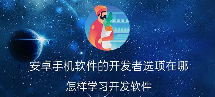 安卓手机软件的开发者选项在哪 怎样学习开发软件？